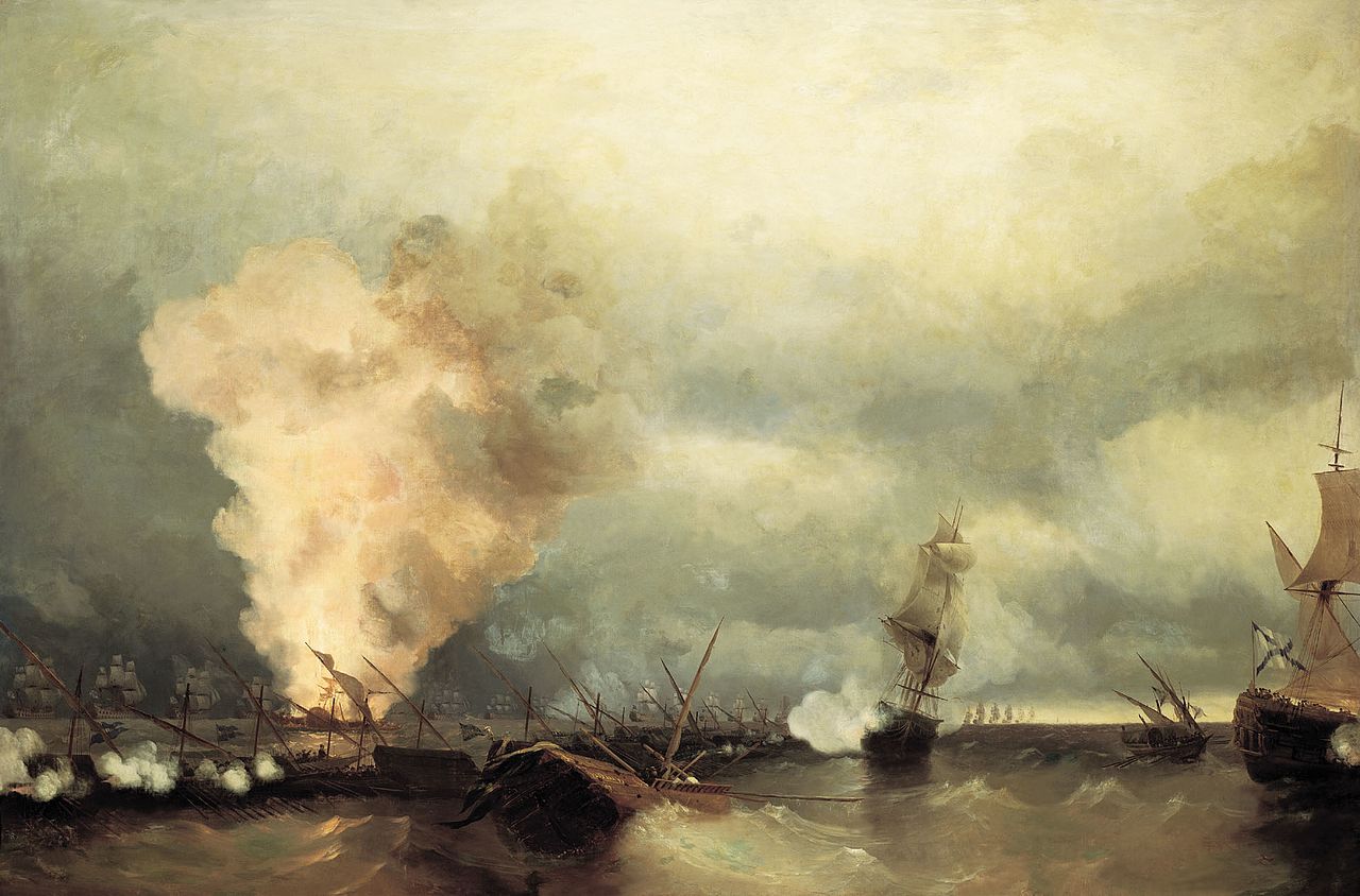 И. К. Айвазовский. Морское сражение при Выборге 23 июня 1790 года